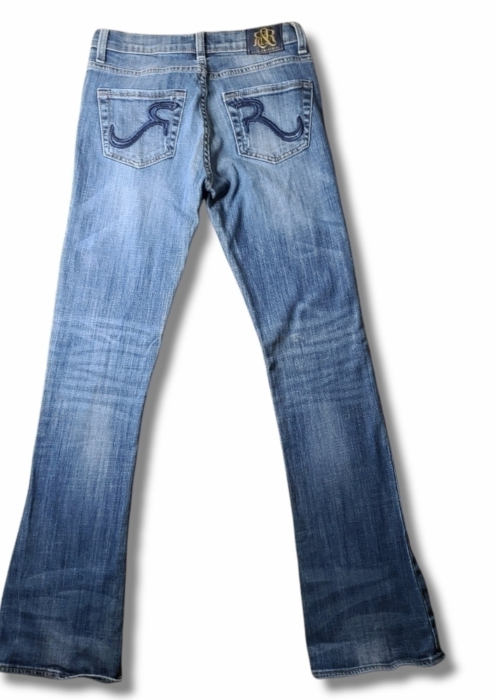 ROCK & Republic Blue Kasandra Distressed Boot Cut Jeans - Picture 5 of 5